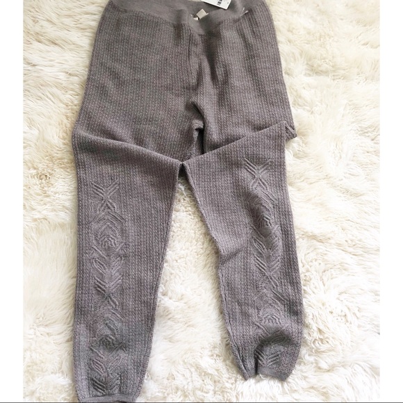 Anthro Sleeping on Slow Wool Leggings - Picture 4 of 8